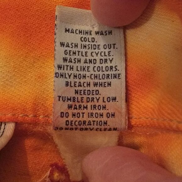 Old Navy Tie Dye Denim‎ Cotton Jacket With Seed Bead Design Womens Size M 00016 - Picture 9 of 9